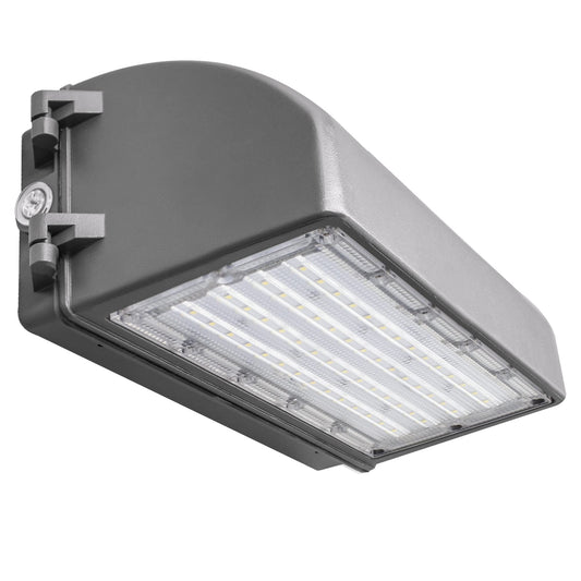 Amptonica LED Full Cutoff Wall Pack, 70W(600W Eqv.) 8,400LM 5000K with Dusk to Dawn Photocell, 100-277Vac, LED Wall Pack for Outdoor Lighting (1 Pack)