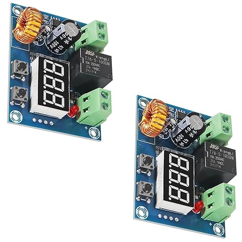 2PCS 12V-36V DC Voltage Protection Modules XH-M609 Over-Discharge Circuit Protection Module Digital Low Voltage Protector Disconnect Switch…