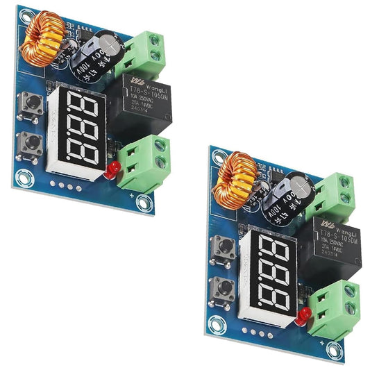 2PCS 12V-36V DC Voltage Protection Modules XH-M609 Over-Discharge Circuit Protection Module Digital Low Voltage Protector Disconnect Switch…