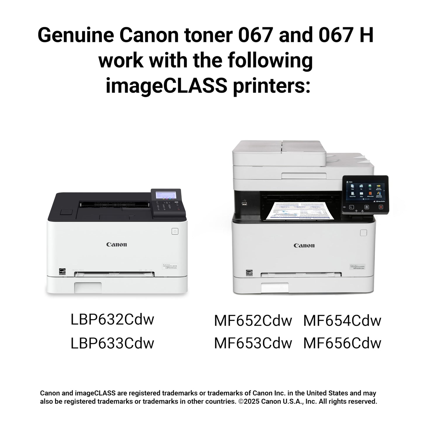 Canon Genuine 067 Cyan Toner Cartridge Compatible with LBP633Cdw, LBP632Cdw, MF652Cdw, MF653Cdw, MF654Cdw, MF656Cdw