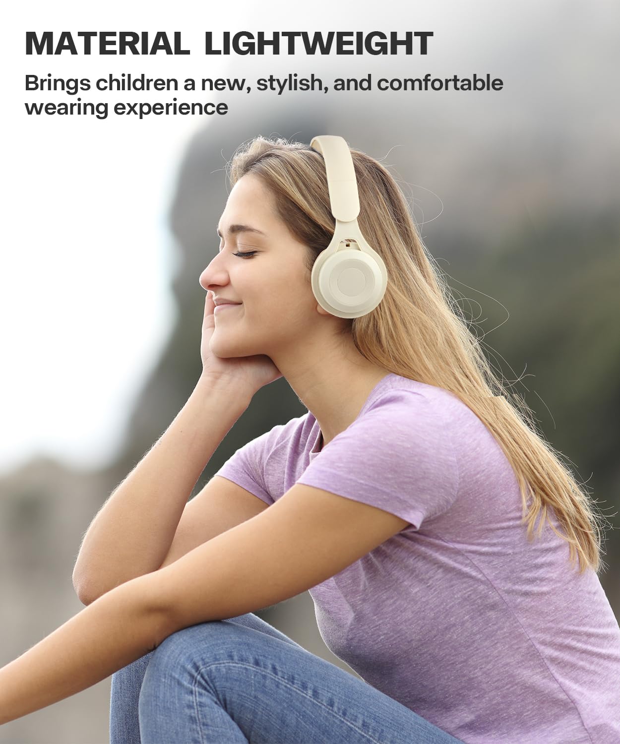 scorking Kids Bluetooth Headphones, Over Ear Children's Wireless Bluetooth 5.3 Headsets, Built-in Mic, Comfortable Wear & HD Sound, Kids Headphones…