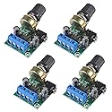 DWEII 4Pcs LM386 10W Mini Power Amplifier Board Audio Amplifier Module DC 3-12V Volume Adjustable Control