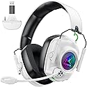 Wireless Gaming Headset for Xbox Series X|S, Xbox One, PC, PS5, PS4, Mac, Switch, 2.4 GHz Wireless & Bluetooth 5.4 Gaming Headphones with Noise