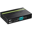 TRENDnet 8-Port PoE Switch, TPE-S44, Ethernet Splitter, 30W Power Budget, 1.6 Gbps Switching Capacity, 10/100Mbps, NDAA & TAA Compliant, Lifetime