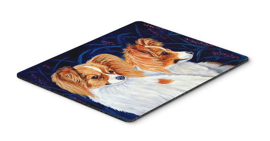 Caroline's Treasures 7241MP Papillon Mouse Pad, Hot Pad or Trivet for Home Office Gaming Working Computers Laptop Mouse Mat,Washable Large Mousepad