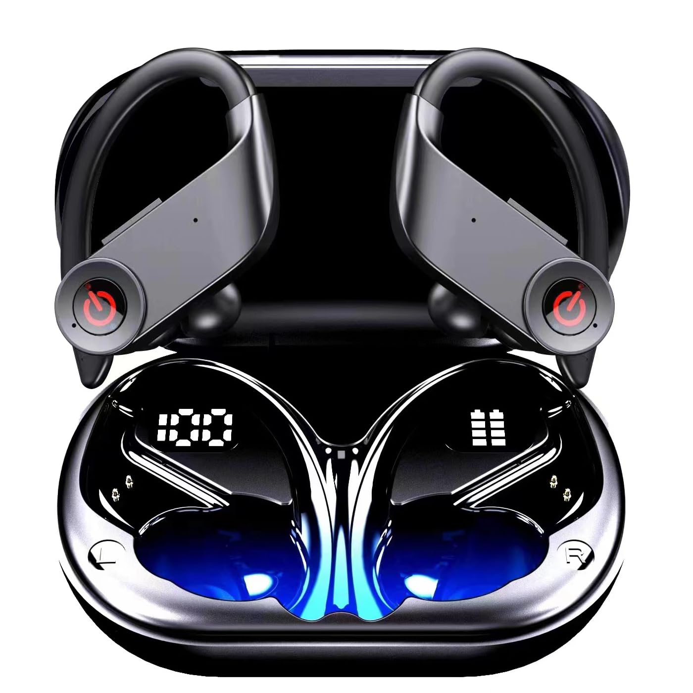 Wireless TWS Earphones Compatible with Google Pixel 8/8a/9/9a/10/Pro/Pro XL/Pro Fold- Earbuds Ear Hook True Stereo Headset Headphones Hands-Free Mic