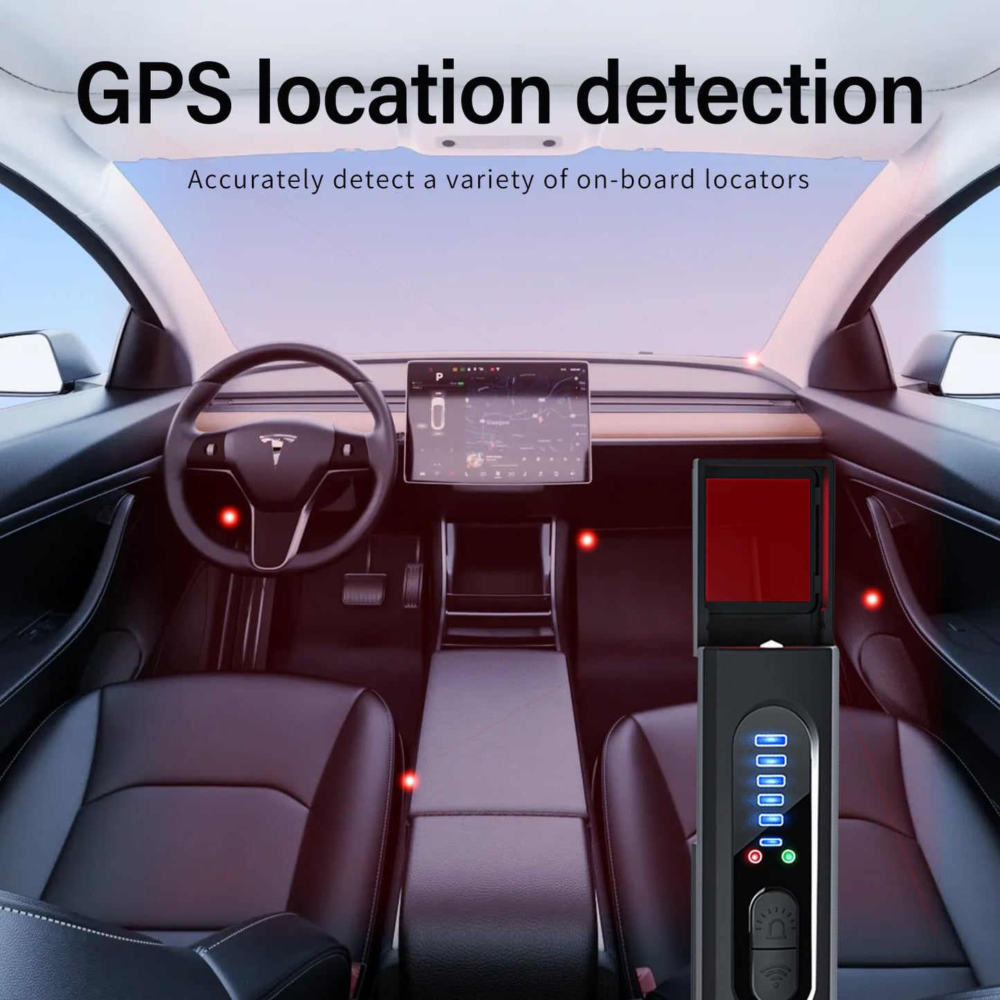 JIATUHAN Hidden Camera detectors,2025 Upgraded Version-Camera Detector,Spy Camera finderhidden? GPS Tracker & Bug Detector, Travel, Home 6 Levels