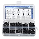 400PCS Computer Screws Motherboard Standoffs Assortment Kit for Universal Motherboard, HDD, SSD, Hard Drive,Fan, Power Supply, Graphics, PC Case