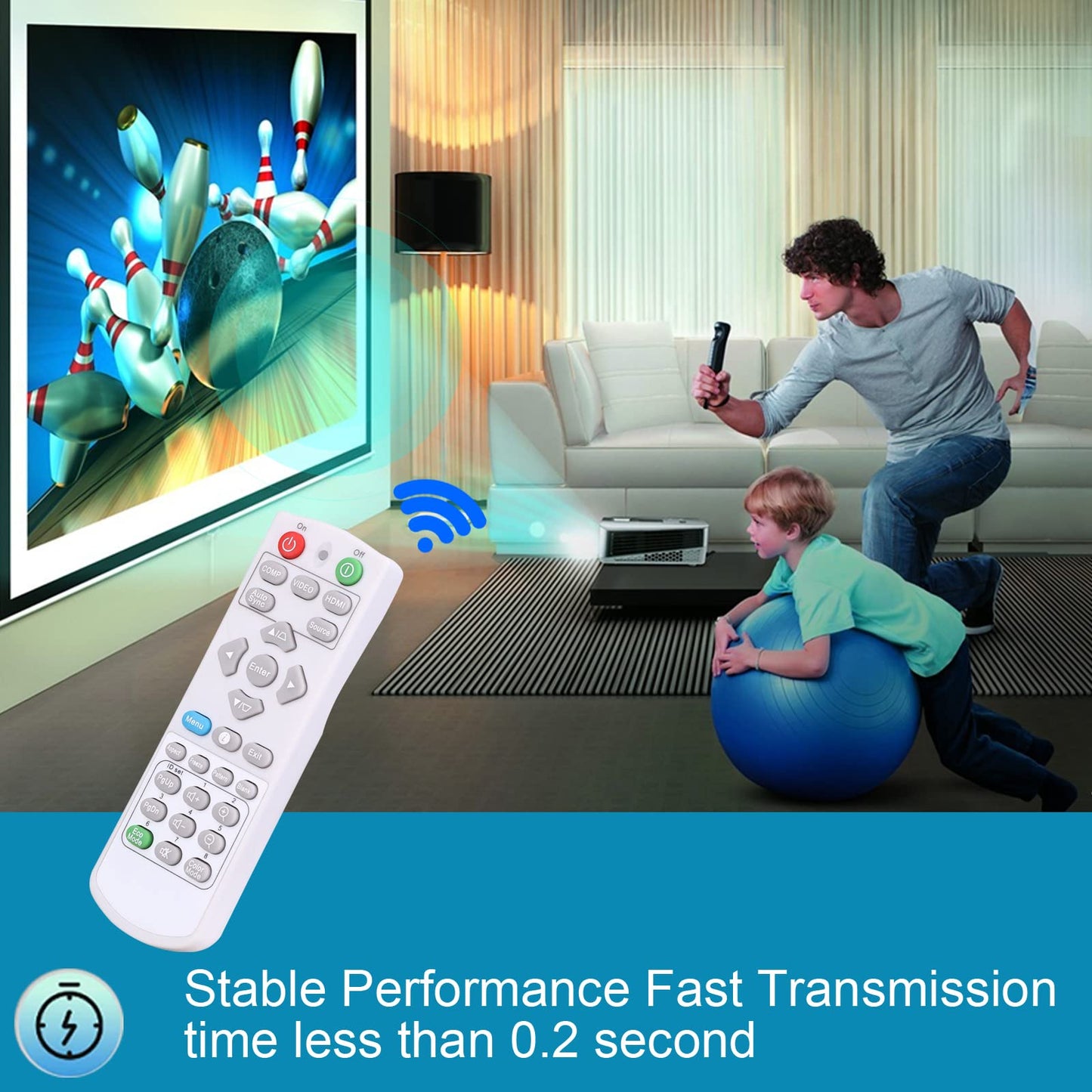 Remote Control for Viewsonic Projector PA503S PA503SP PA503W PA503X PA503XP and More