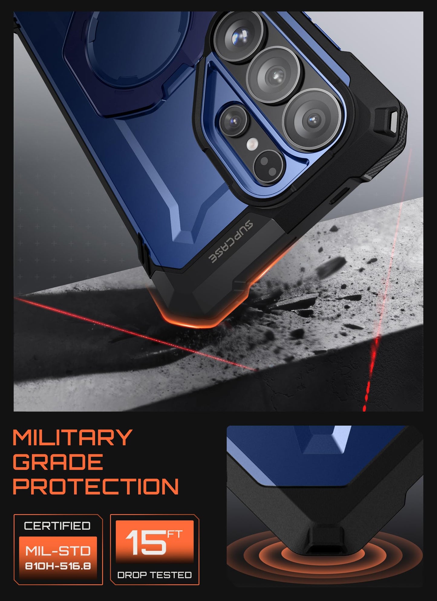 SUPCASE for Samsung Galaxy S26 Ultra Case with Kickstand (Unicorn Beetle Grip), [Wireless Charge Compatible] [Military-Grade Protection] Heavy-Duty