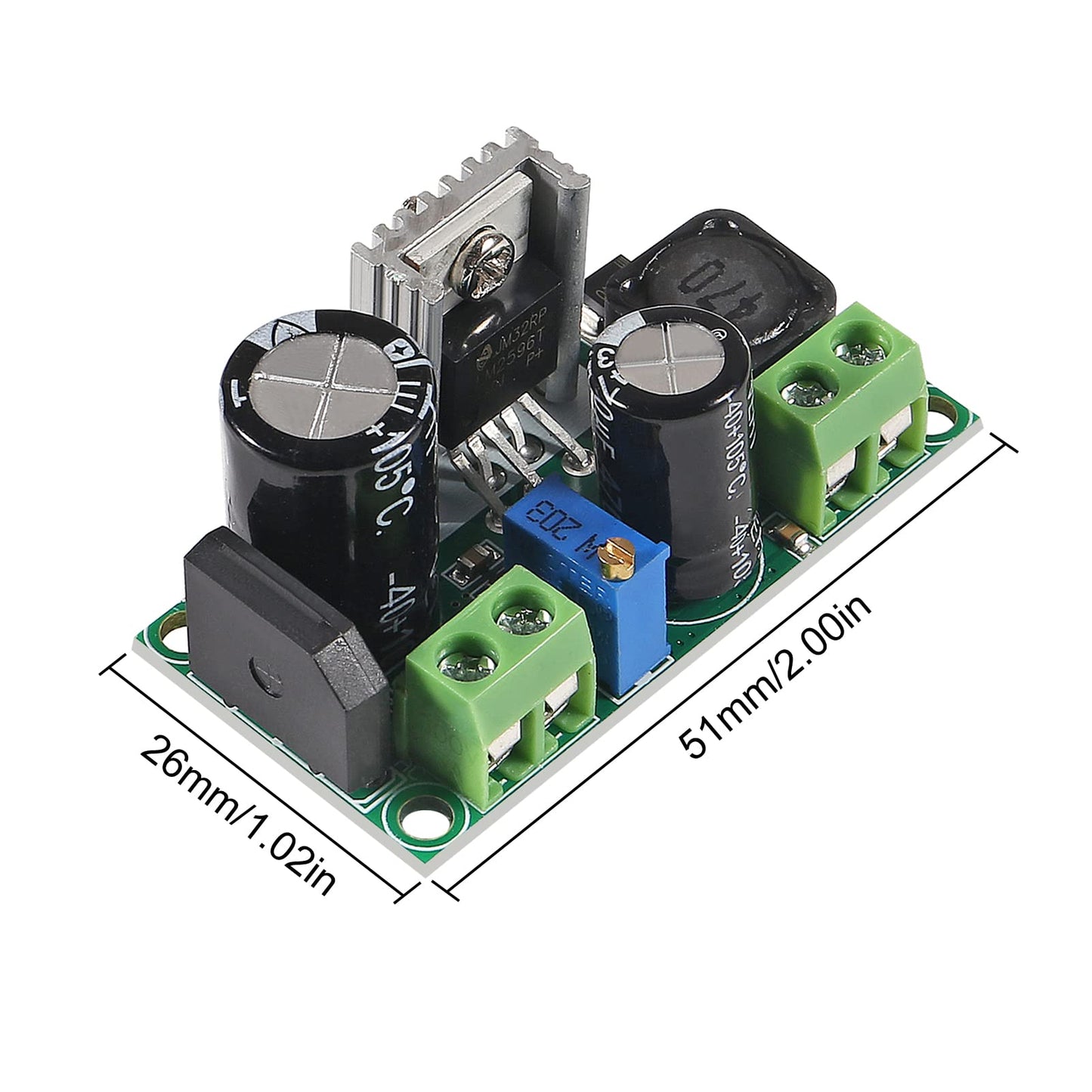 6PCS AC/DC to DC Step Down Buck Converter AC 5-30V DC 5-48V 24V 36V 48V to DC 2.5-35V 12V Voltage Regulator Board 2A Adjustable Volt Power Supply…