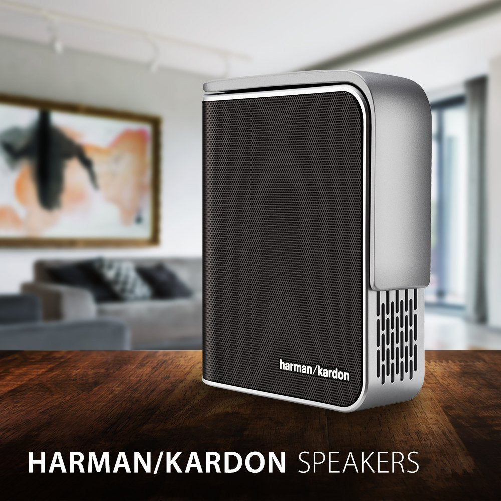 ViewSonic M1 Portable LED Projector with Auto Keystone, Dual Harman Kardon Speakers, HDMI, USB C, Stream Netflix with Dongle