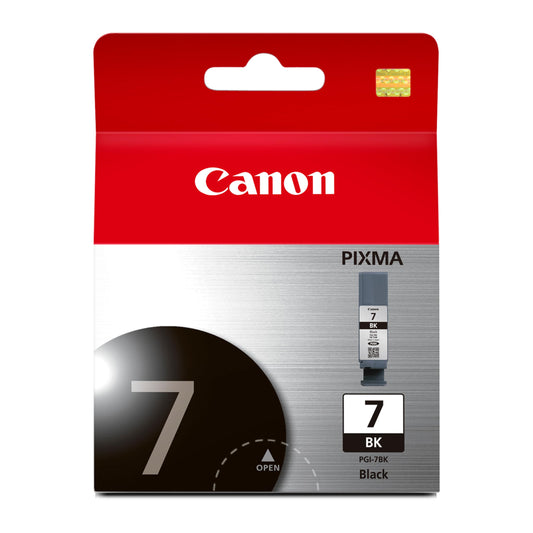 Canon PGI-7 Genuine Black Ink Tank, Compatible with MX7600, and IX7000 Printers
