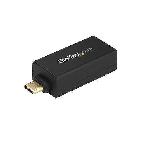 StarTech.com USB C to Gigabit Ethernet Adapter - 1Gbps NIC USB 3.0/USB 3.1 Type C Network Adapter - 1GbE USB-C to RJ45/LAN Port Thunderbolt 3