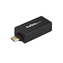 StarTech.com USB C to Gigabit Ethernet Adapter - 1Gbps NIC USB 3.0/USB 3.1 Type C Network Adapter - 1GbE USB-C to RJ45/LAN Port Thunderbolt 3