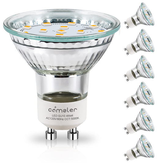 comzler GU10 LED Light Bulbs 50W Halogen Equivalent 5000K Daylight