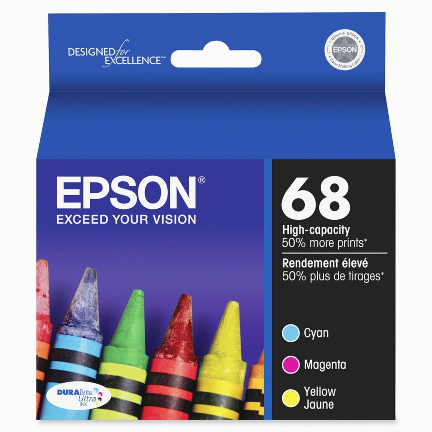 Epson T068520-S DURABrite Ultra Color Combo Pack High Capacity Cartridge Ink