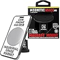Mob Armor MobNetic Maxx MS - MagSafe Compatible Car Phone Mount w/ 90º Tilt, 360º Rotation & Durable Aluminum Build, Magnetic Holder for iPhone
