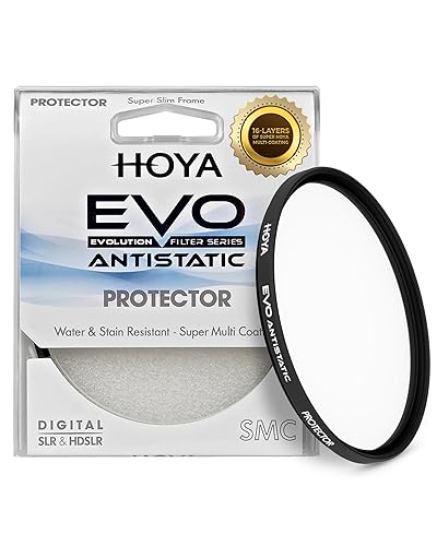 Hoya EVO Antistatic 43mm Filter - Premium Optical Glass w/ 16-Layer SMC Lens Protector for 99.8% Light Transmission, 3mm Thick, Dust