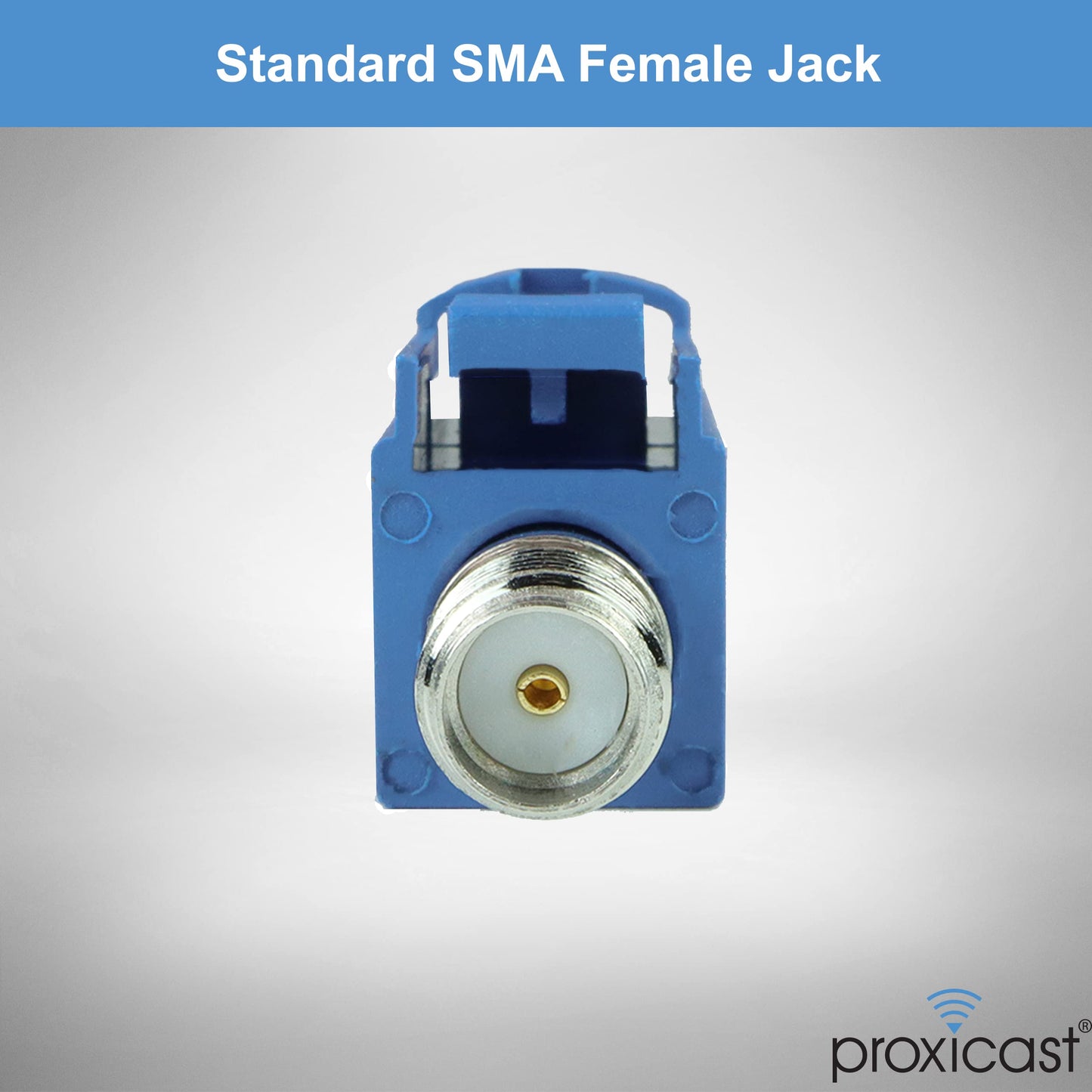 Proxicast FAKRA C to SMA Female Interseries Adapter - Signal Blue for GPS & Navigation Antenna Coax Cables (ANT-106-C-SMA)