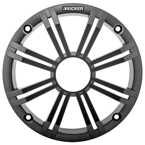 KICKER 45BKMG6C 6-1/2" Marine Speaker Grille (Charcoal) Compatible ONLY 6-1/2" KM, KMFC, KMTC and KMTDC Series Marine Speakers - Price per Single