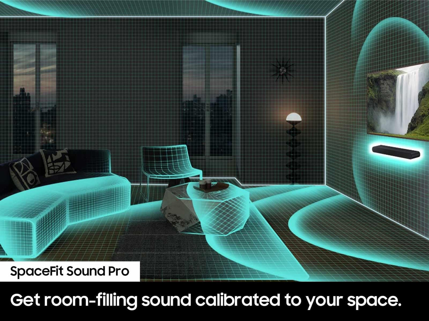 Samsung S-Series HW-400F 2.0ch with Built-in Woofer, Voice Enhance & Night Mode, Surround Sound Expansion, Adaptive Sound, Movie & Gaming