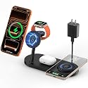 Dual Magnetic Phone Wireless Charger, 30W 4 in 1 Charging Station for Apple Devices, Charging Stand for iPhone 17/16/15/14/13/12 Series, Support