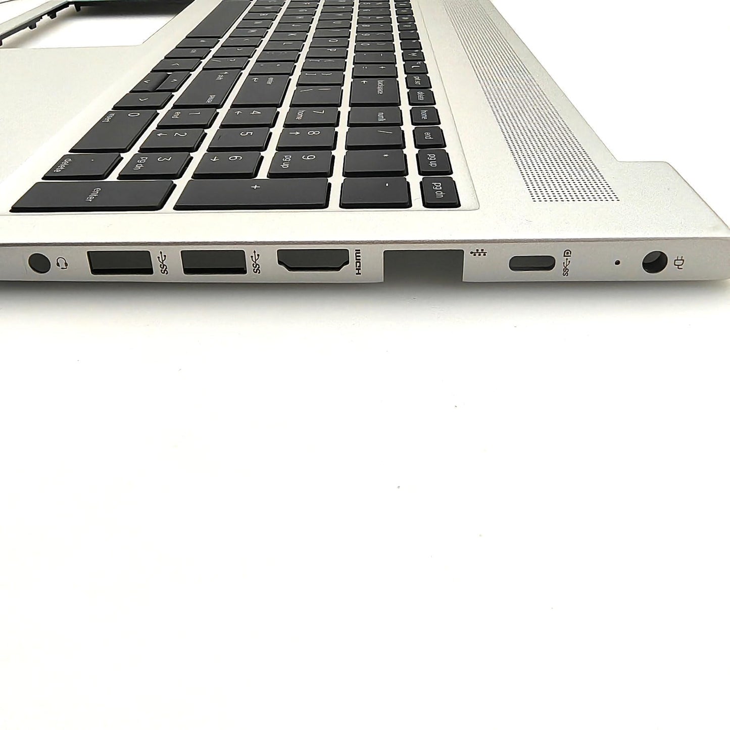RenBang Tech Replacement for HP Probook 450 455 G6 450 455R G7 Laptop Upper Case Palmrest with Non-Backlit Keyboard Assembly L45091-001 Sliver
