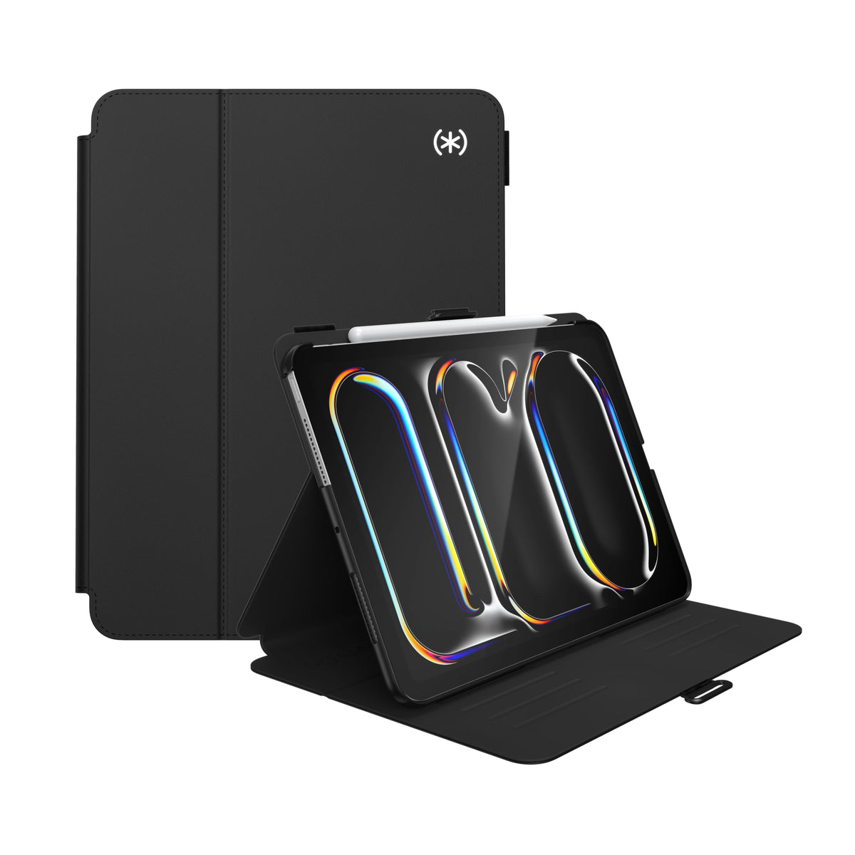 Speck New iPad Pro 11 Inch Case (2024 Model, 5th Gen) - with Pencil Holder, Drop & Camera Protection, Slim Multi Range Stand, Balance Folio, No