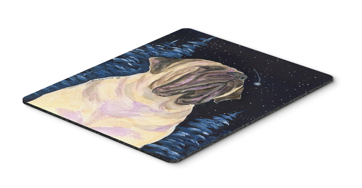 Caroline's Treasures SS8448MP Starry Night Mastiff Mouse Pad/Hot Pad/Trivet, Large, Multicolor