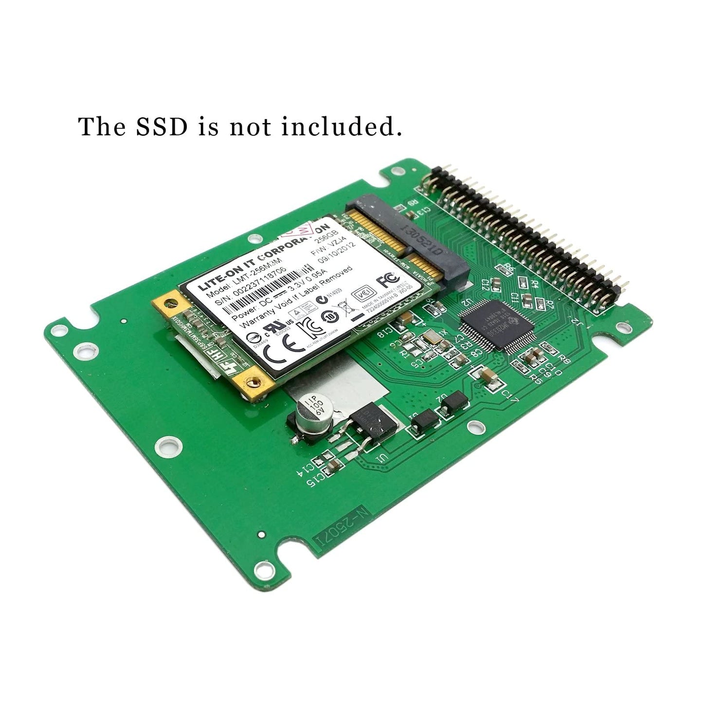 chenyang mSATA Mini SATA SSD to IDE 44Pin 2.5 inch Hard Disk Case Enclosure Box White for Laptop