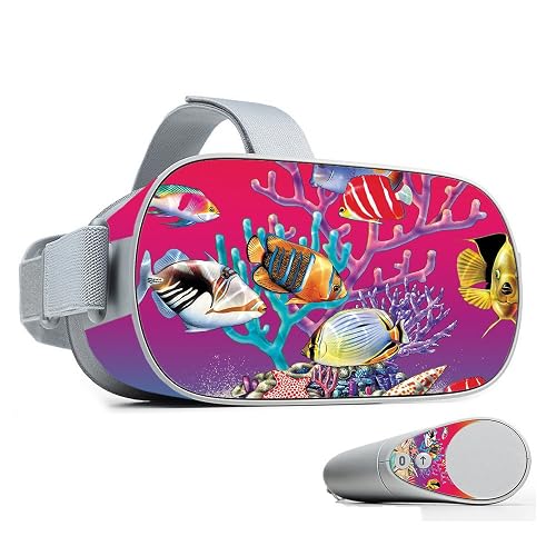 MightySkins Skin Compatible with Oculus Go Mobile VR - Coral Garden | Protective, Durable, and Unique Vinyl Decal wrap Cover | Easy to Apply, Remove