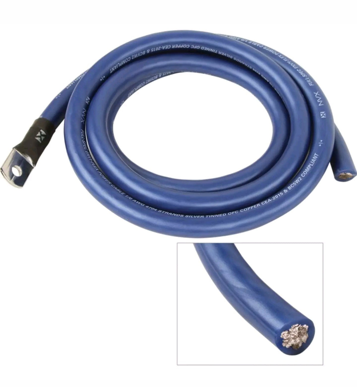 NVX True Spec 1/0 Gauge 100% OFC Wire Big 3 Amp Wiring
