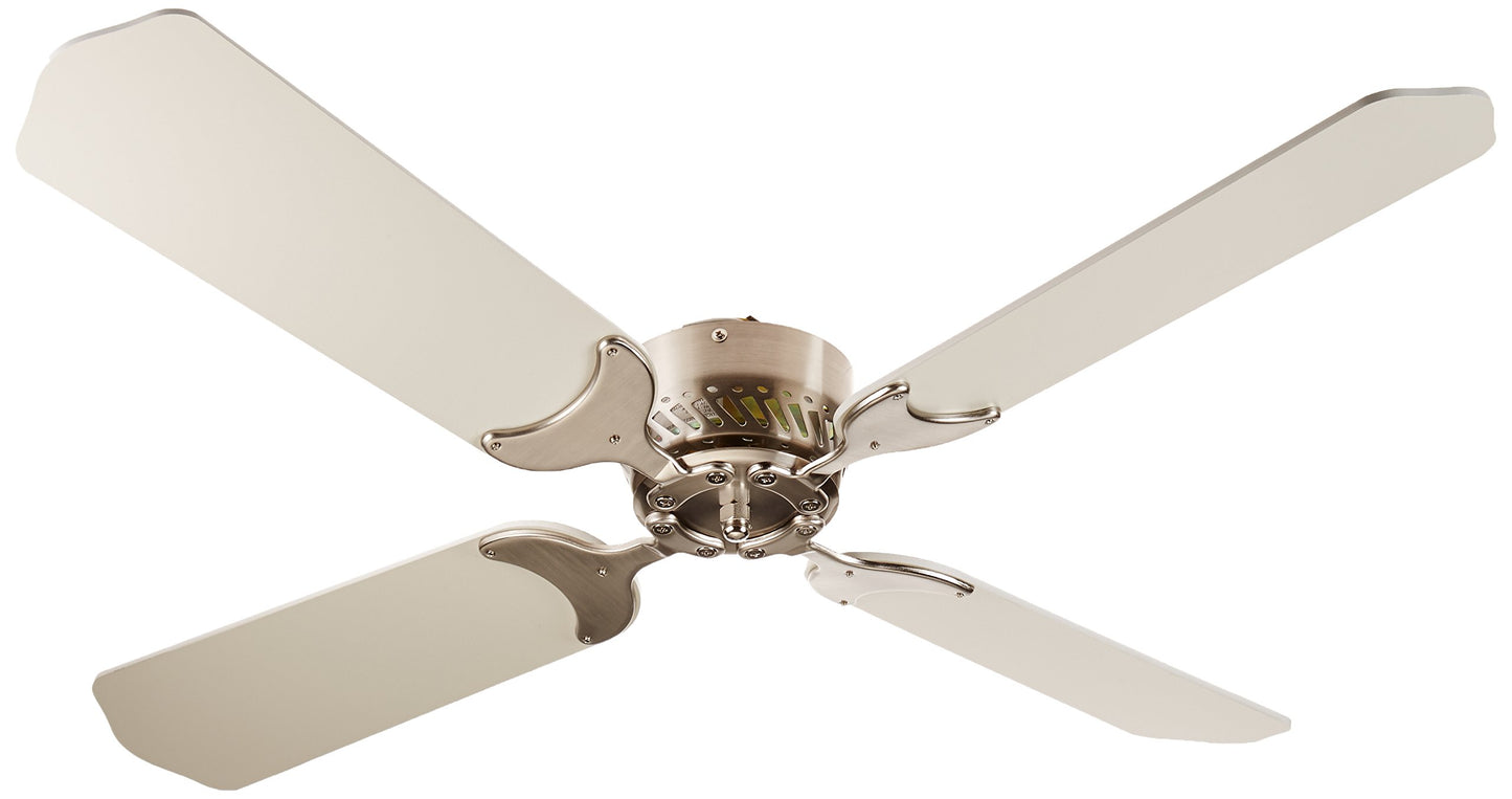 Lasalle Bristol 410TSDC42BNWH 12V Nickel White 42" Ceiling Fan