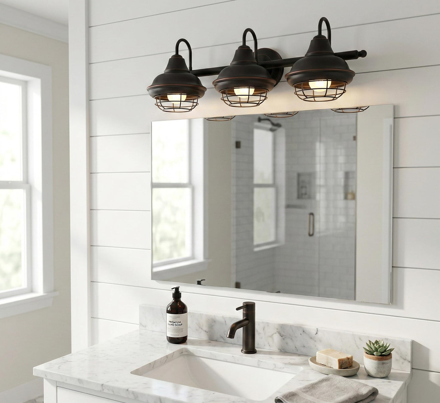 Designers Impressions Charleston Oil Rubbed Bronze 3 Light Wall Sconce/Bathroom Fixture: 10010