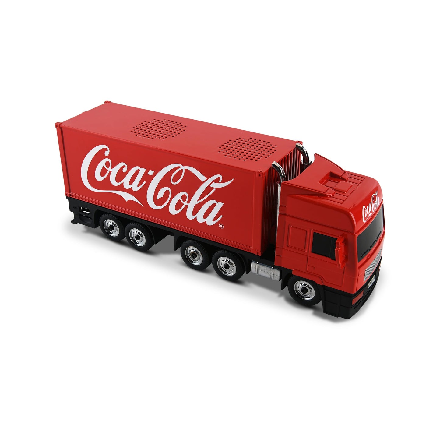 Coca-Cola Truck Replica Bluetooth Speaker with Deep Bass | USB, AUX, FM Radio, TF Card, and MP3 Compatibility Perfect for Home, Office or Group Party