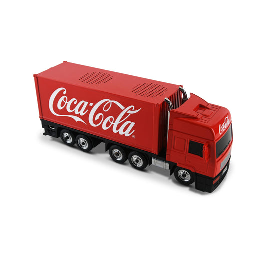 Coca-Cola Truck Replica Bluetooth Speaker with Deep Bass | USB, AUX, FM Radio, TF Card, and MP3 Compatibility Perfect for Home, Office or Group Party