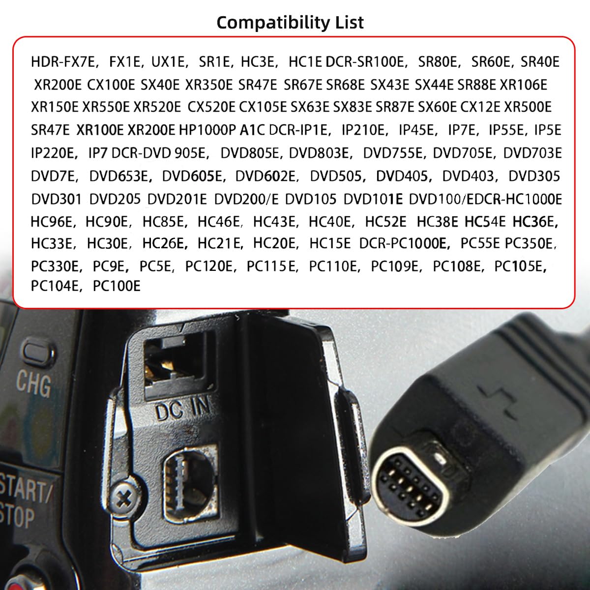 chenyang VMC-15FS 10pin to USB Data Sync Cable for HandyCam DCR-SX85, DCR-SX85e, DCR-SR220, DCR-SR220e, DCR-SR290, DCR-SR290e