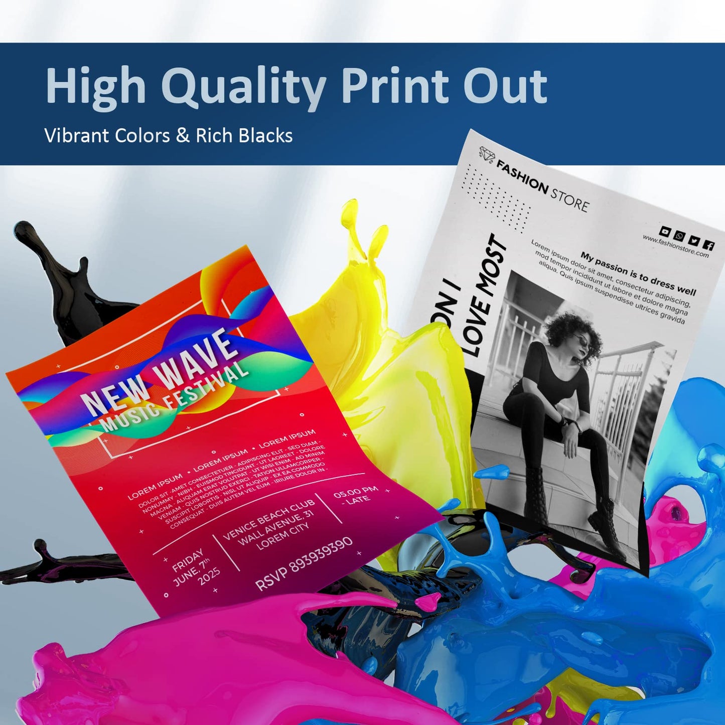 Smart Printink Remanufactured Ink Cartridges Replacement for HP Ink 63 63XL Compatible with OfficeJet 3830 4650 4655 5255 5258 5200 Envy 4510 4520