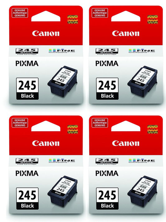 Canon Ink KvnJg Cartridge, Black PG-245 (4 Pack)