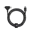 Native Union Belt Cable Duo - 5ft Ultra-Strong Braided Universal Charging Cable - Made with Recycled Materials - 2-in-1 Multi-Device MFi Certified…