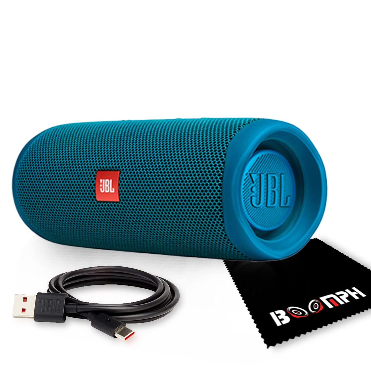 JBL Flip 5: Portable Wireless Bluetooth Speaker, IPX7 Waterproof - Eco Blue Edition