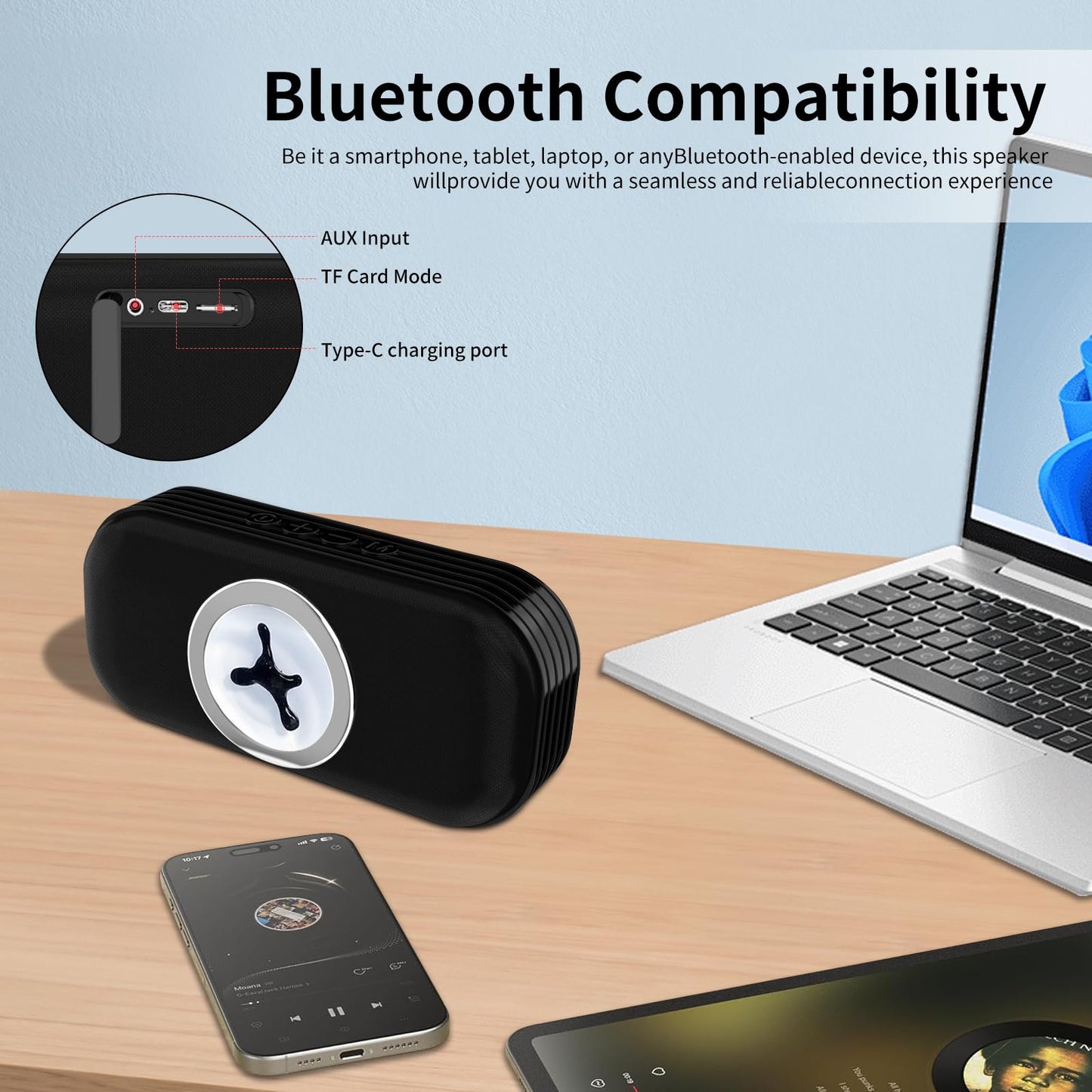 ZenFrekvens Ferrofluid Bluetooth Speaker 5.3?Dancing Sound Sensitive Music Audio Visualizer?Magnetic Fluid Venom Music Mate?Desk Display for Table