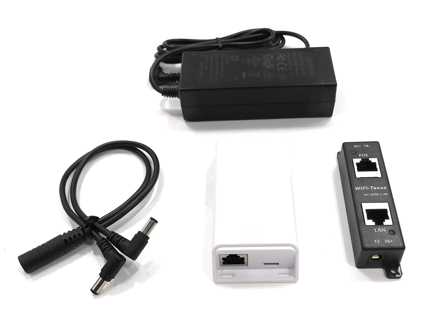 PoE Texas PoE to USB-C Power & Separate Data Delivery Kit - USB Type C Power Delivery Kit with Max Output of 41 Watts, Compatible with Dell, HP