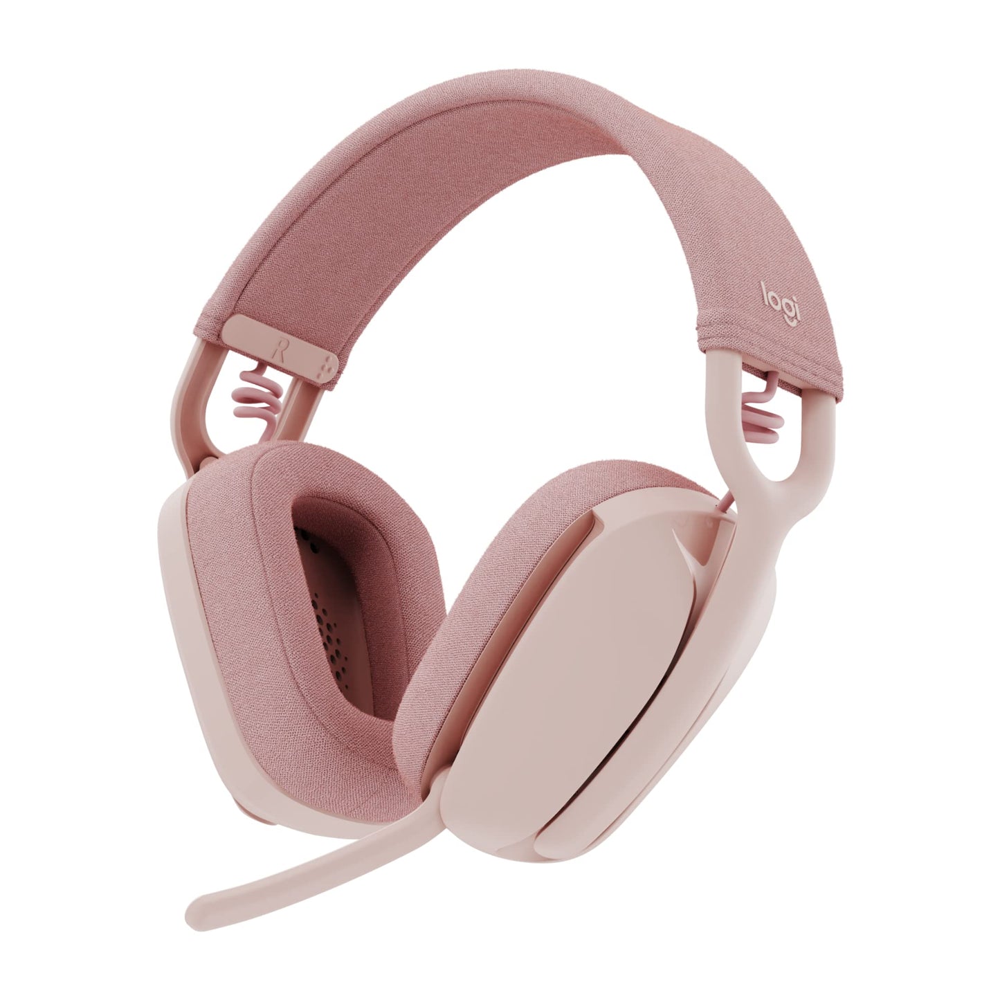 Logitech Zone Vibe 100 Lightweight Wireless Over Ear Headphones - Rose