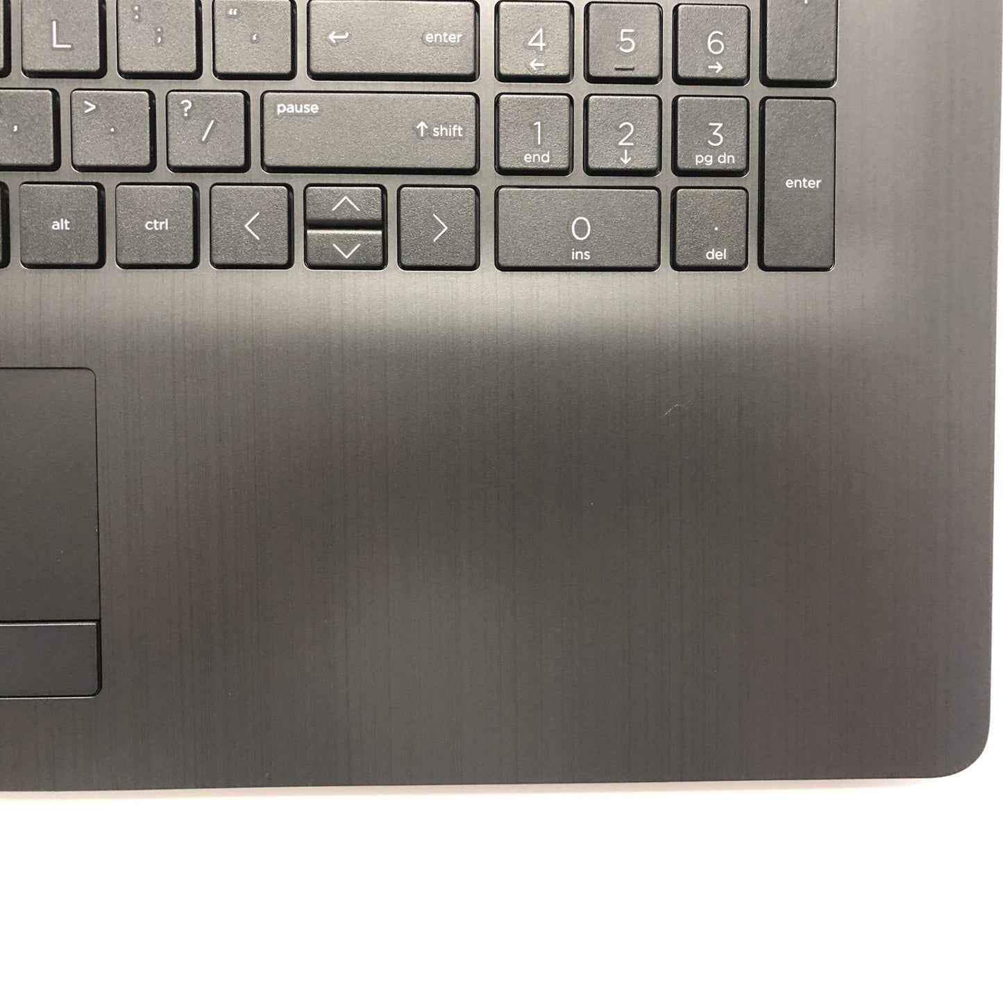 Replacement for HP Pavilion17BY 17-by 17CA 17-CA 17Q-CS Laptop Upper Case Palmrest Touchpad with Keyboard Assembly Part L22750-001 6070B1308103 Grey