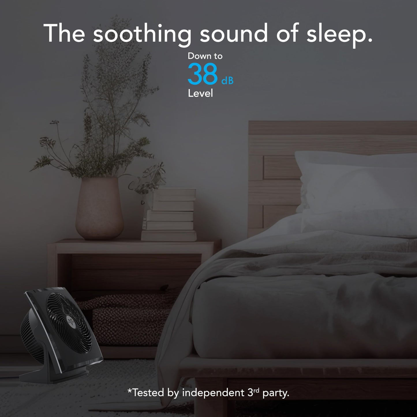 Vornado 673T Whole Room Air Circulator Fan, 3 Speed Settings, 90 Degree Pivoting Head, Deep Pitched Blades, Vortex Action Technology, Black Electric