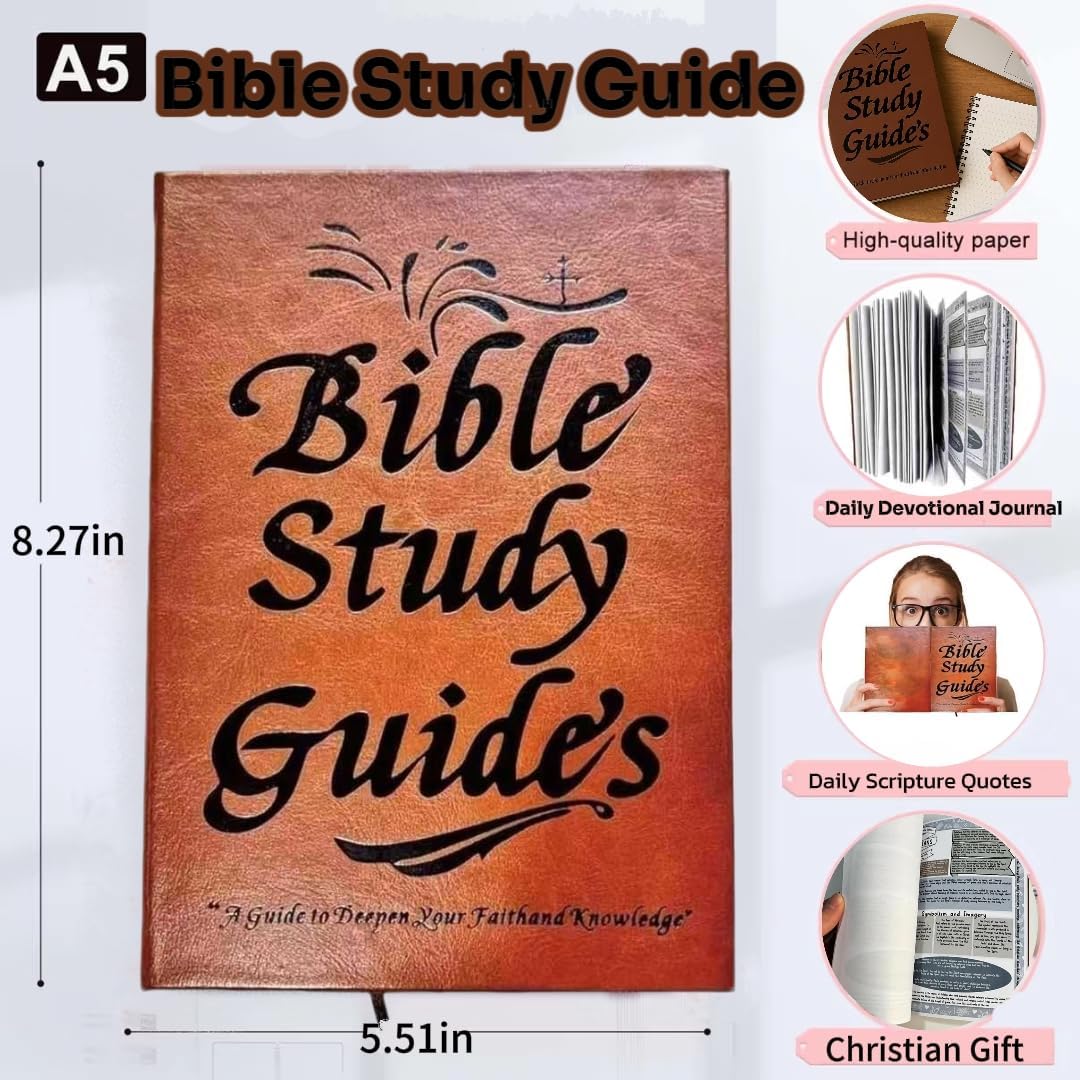 SAGROEAC 66-Page Bible Study Guide & Devotional Journal: Women's 66-Page Yearlong Plan - Daily Scripture Quotes, Prayer Reflections to Strengthen