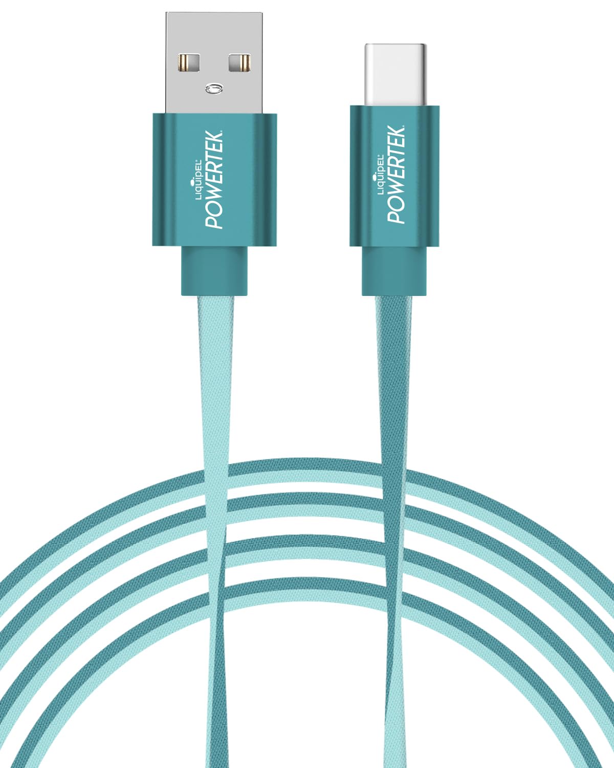LIQUIPEL Powertek 6ft USB Type C Fast Charging Cable - Two Tone Charger for Galaxy, Android, iPhone, MacBook, Nintendo, PlayStation, Pixel, and More