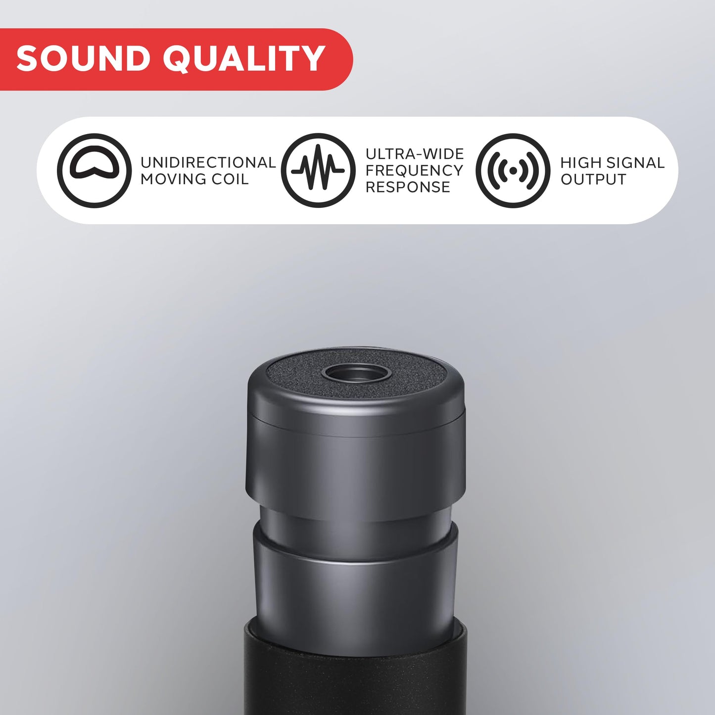 PylePro Dynamic Handheld Microphone, Professional Moving Coil Mic with Built-in Pop Filter, Wide Frequency Response, High Signal Output, Rugged